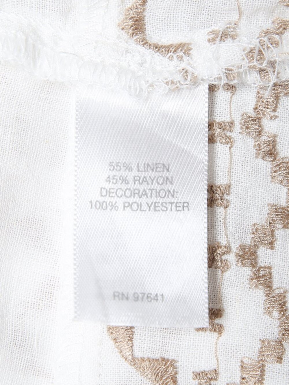 J. JILL Boho Embroidered Linen-Blend Top - Picture 12 of 12